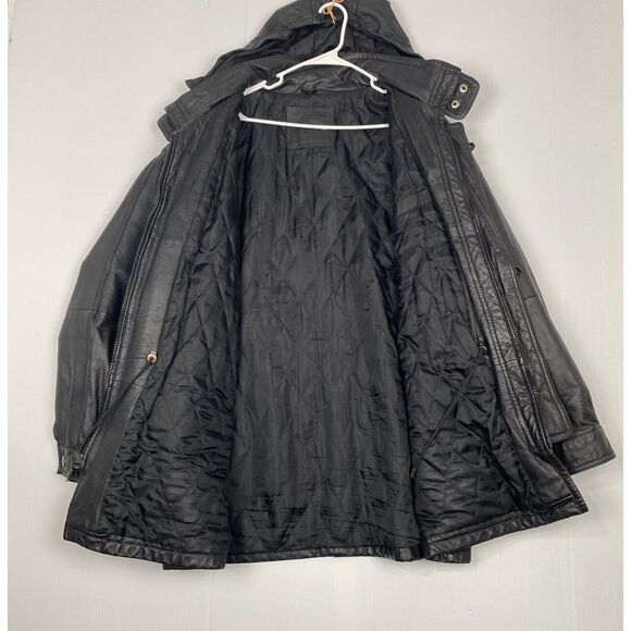 Expressions Jackets & Blazers - Contemporary Expressions Black Leather Bomber Jacket Men's XLarge Vintage